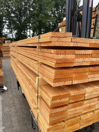 Ca. 45x Douglas vlonderplanken, 25x140mm, lengte 400cm